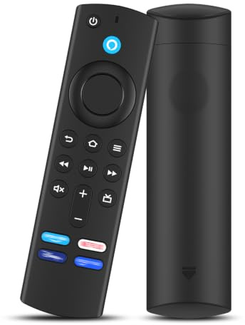Meliya Mando a Distancia para AMZ Fire Stick TV (2 y 3 Gen), TV Stick (4K, 4K MAX, Lite) con Función de Voz para Smart TV Cube 2/3 Gen(Sin Batería)