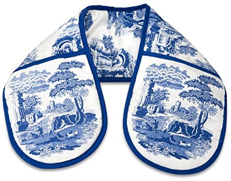 Blue Italian Manique Double, Bleu/Blanc