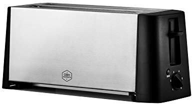 OBH Nordica Design Edelstahl Brot 4 (1300W 412 x 19,2 x 166 mm) schwarz Edelstahl