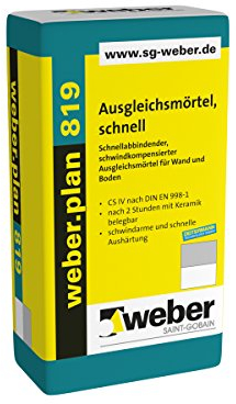 Weber.plan 819 25 kg-mortier autonivelant rapide