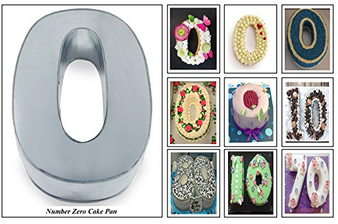 The Cakes World Small Number Birthday Wedding Anniversary Cake Tin – 10” x 8” [2.5” deep] (0)