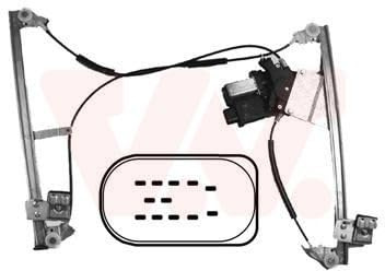 VAN WEZEL 5825264 Fensterheber Vorne Rechts Elektrisch mit Elektromotor Kompatibel mit VW POLO 6N2 6N4837462D 6N3998802D 6N4837462B