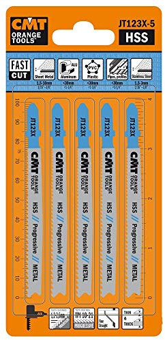 CMT Jt123 X -5 Lames de scie sauteuse pour le métal – 5-pack
