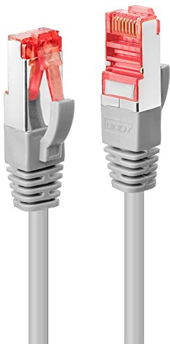 LINDY 47700 0.3m Cat.6 S/FTP Netzwerkkabel, grau, 3 Stück