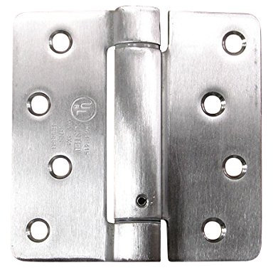 Spring selbstschliessende Scharniere, 10,2 x 10,2 cm mit 1/10,2 cm Edelstahl – 2 Pack – verstellbar Tür