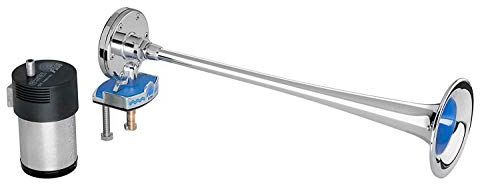 Hochsee Bootsfanfare Signalhorn Nebelhorn tiefer Ton 310 Hz 12 Volt verchromt