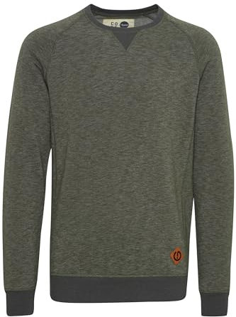 !Solid SDVituNeck Herren Sweatshirt Pullover Sweater mit Rundhalsausschnitt Baumwollmischung Regular fit, Größe:3XL, Farbe:Climb Ivy Melange (8785)