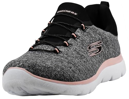 Skechers Women's Summits Quick Getaway Trainers, Black Coral, 3 UK