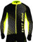 Stanteks Radtrikot Trikott Langarm Fahrradtrikot Fahrradshirt Fahrradbekleidung Herren Damen Unisex Fahrrad Radsport Thermo Atmungsaktiv Jersey Reißverschluss Reflektoren SR0032 (Schwarz-grün, XL)