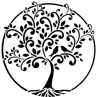 Schablone Baum des Lebens, DIN A4