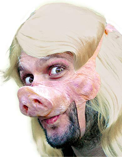 Schweine Maske aus Latex - Tiermaske Hello Piggy - ideal für Halloween, Karneval & Motto-Party
