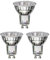 ledscom.de 3 Stück GU10 LED Leuchtmittel, PAR16, weiß (4000 K), 2,1 W, 206lm, 118°, Reflektorspiegel (silber)