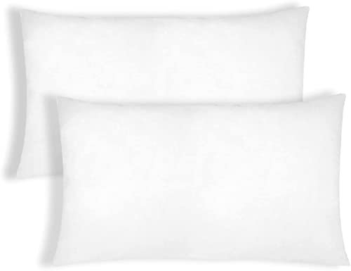 Lot de 2 coussins rembourrés avec grande capacité de récupération, hygiénique, respirant et très résistant à l’utilisation et aux lavages. 30 x 50 cm