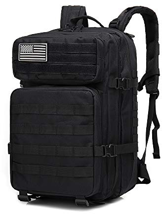 Delgeo Mochila Tactica 45L Militar,Gran Capacidad 45 * 30 * 20cm Mochila,Plegable Impermeable Mochila Para Montañismo,Senderismo,Camping y Viajes