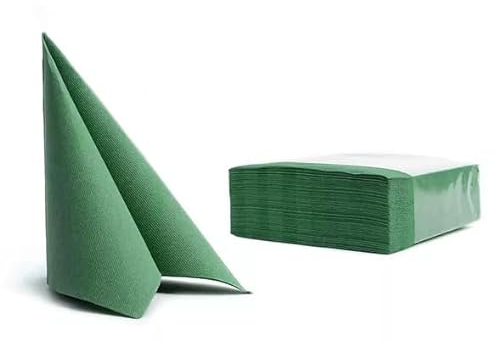 50 Servietten Softpoint 38x38cm grün