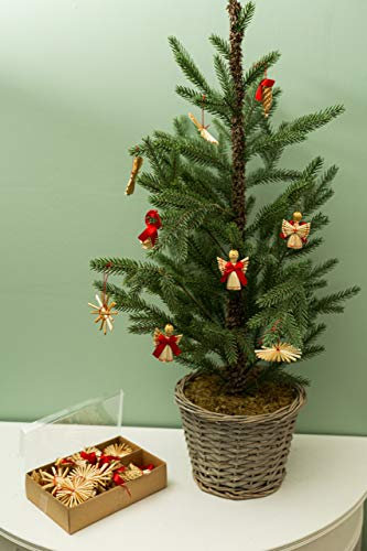 MyFlair Weihnachtsbaum Schmuck, Stroh, braun, s.h. Artikelmaße