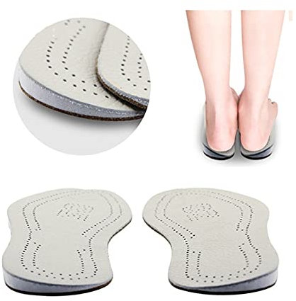 Solette per scarpe Sole deodorante 2 paia di solette ortopediche in pelle zeppe laterali del tallone inserti in silicone per scarpe, cuscinetti per scarpe sul tallone per pronazione supinazione O/X ga