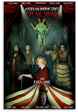 AHS Freak Show Poster American Horror Story Poster Prints auf Leinwand Home Wall Decor Bild Print Modern Family Bedroom Decor Poster 40 x 60 cm