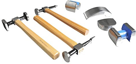 Coffret 7 pcs marteaux + tas de carrossier - OC 0811 - CLAS Equipements