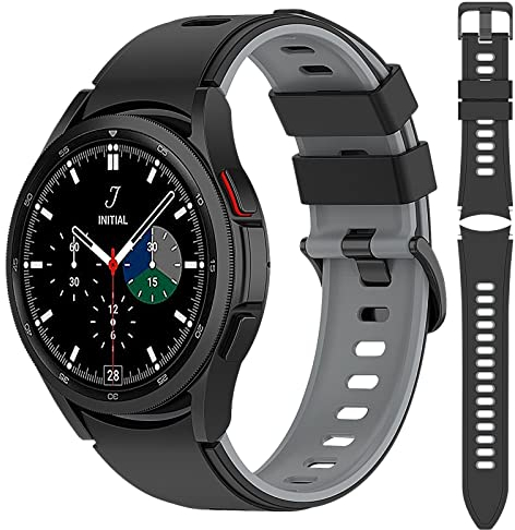 Ersatz Silikon Armbnder Kompatibel mit Samsung Galaxy Watch 4 40/44mm und Samsung Galaxy Watch 5 40/44mm, 20mm Uhrenarmband fr Herren und Damen