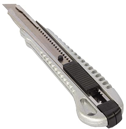 Julido Cuttermesser, 96 Stück, Teppichmesser für Profis, mit 9 mm Abbrechklinge, Arbeitsmesser aus Aluminium Druckguss, Mehrzweckmesser für Teppich, Karton, Basteln, leicht und präzise