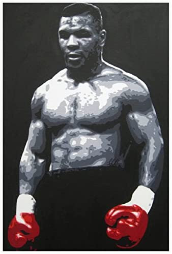 BLIJR Puzzle 500 Teile Erwachsene und Kinder Berühmter achteckiger Käfig Boxkampf Mike Tyson Star (24) Holz Puzzles Stress Freisetzung Spiel 500 Piece 20.4x15inch(52x38cm) Kein Rahmen
