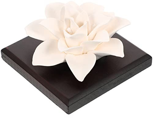 Milisten Ätherisches Öl Passiver Blumendiffusor, Rosenblütendiffusor Porzellan Aromatherapie Diffusoren, Dekorative Tischplatten, Badezimmer Auto Dekoration Ornamente, Orchidee