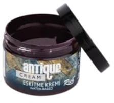 Rich Antique Cream, Antik Bordo Farbe, Transparentes Gel für künstlerische und dekorative Arbeiten, Halbmatt-Effekt, Wasserbasierend, Einfach anzuwenden, 150 cc