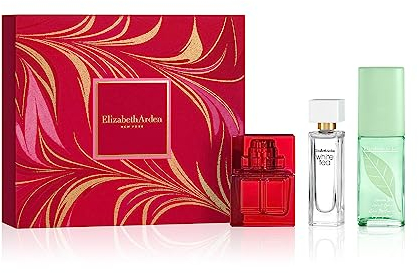 Elizabeth Arden Trio Prestige Geschenkset für Damen, Red Door, Green Tea und White Tea, Miniaturduft, Geschenk für Damen