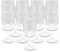 DOJA Barcelona | Transparentes Polycarbonat-Weinglas | 300ml | 12er Pack | Weingläser | 170,3x78x3mm | Polycarbonat-Kunststoffbecher | Wiederverwendbare Hartplastik Becher | für Wein, Cidre...