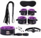 HUNTVE Manette con Maschera per Gli Occhi, Regalo di Coppia, Set da Camera da Letto (Viola 7 Pezzi)