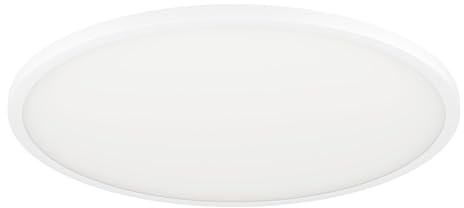 EGLO connect.z Smart Home LED Deckenleuchte Sarsina-Z, ZigBee | App und Sprachsteuerung Alexa, Lichtfarbe einstellbar (warmweiß-kaltweiß), dimmbare Metall Deckenlampe in Weiß, Ø 60 cm