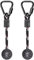 BeneLabel Hindernisparcours Griffkugel 4cm Durchmesser, 2er 34cm Outdoor-Spielplatz Hängende Karabiner Trainingsgeräte Indoor-Spaß Aktivität für Kinder und Jugendliche, 500lb, 14+ Jahren, Schwarz