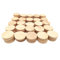 Lot de 100 rondelles de bois naturel vierges rondes vierges pour loisirs créatifs (4 cm)