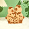 VEELU Personalisiertes Holz-Panda-Familien-Puzzle, Geschenke mit 2–8 Namen, Dekoratives Stück für Heimdekoration, Geschenk zum Muttertag, Weihnachten, Geburtstag, Jubiläum für Mutter, Vater