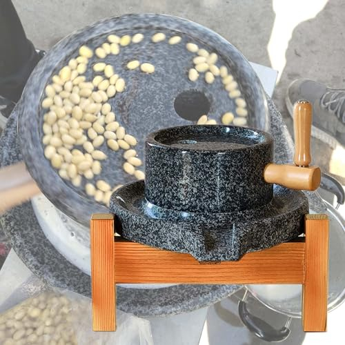 mulino a pietra Mulino a pietra per cereali per uso domestico Mulino a pietra per cereali a mano, Mulino a pasta per latte di soia umido/latte di peperoncino, Mulino di farina di frumento Macinino a m