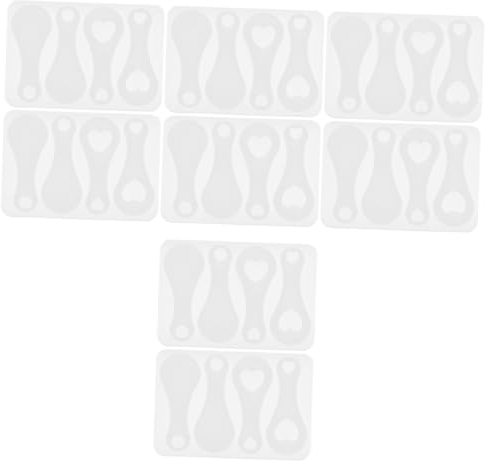 STOBOK 8 Pcs Token Making Mold DIY Resin Craft Mold Supply Shopping Trolley Token Silicone Mold Keyring Ornament Mold Token Mold Washable Silicone Mold Token Coin DIY Mold Token Coin Mold