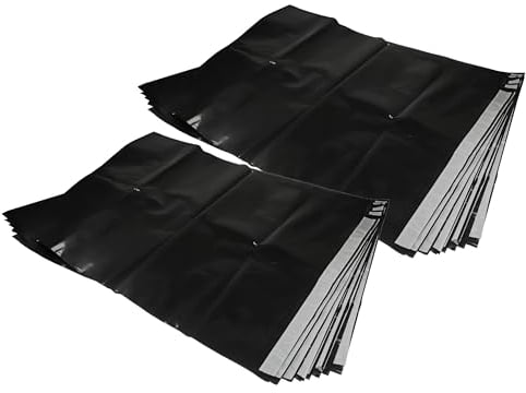 vhbw 20x Sacs compatible avec Bosch GAS 1200 L, 35 L AFC, 35 M AFC, 35 L SFC+ aspirateur - plastique, 9,2cm x 7,05cm noir