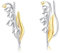 Maiglöckchen Ohrringe 925er Sterling Silber Maiglöckchen Kletterer Ohrringe Blumenwickel Climber Ohrringe Schmuck Geschenk Damen Mädchen Frauen Mutter Maiglöckchen Liebhaber