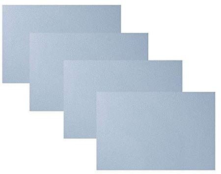 GZSLKSCD 4er-Set PU-Tischsets, Garten-Staubpolster, Wohnzimmer, Restaurant, dekorative Matte, Topfuntersetzer, Blumentopfuntersetzer, mehrfarbige optionale Tischsets (rot) (blau)