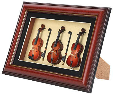 CDQL Musik Instrument Modell Rahmen Ornamente, Mini Dekoratives Handwerk, Moderne Statue Skulptur Tisch Herzstück, Musik Liebhaber Ideal für DIY Raum Dekor