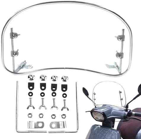 Motorrad-Windschutz, transparent, Windschild für Elektroroller, Elektro-Scooter, klare Windschilde, stylisches Motorradzubehör für Elektro-, Roller- und Pedalmotorräder