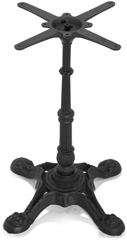 MIDUOLAI Pied De Table à Manger Vintage en Fer Forgé, Pieds De Table Noirs, pour Pieds De Table D'Ordinateur Pieds De Support De Bureau,Noir