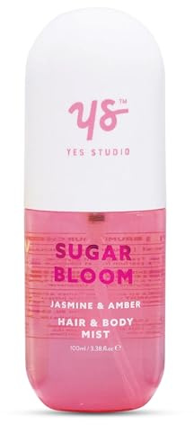 Yes Studio Jasmine & Amber Hair and Body Mist, Soft Floral and Warm Amber Fine Fragrance Mist, Elegant Everyday Refresh for Women and Teens – 100ml