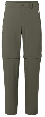 VAUDE Men's Farley Stretch T-Zip Pants III, Bequeme Herren Trekkinghose mit Zip-Off-Funktion, schnell zur Bermuda abzippar, strapazierfähig, schnelltrocknend & elastisch, umweltfreundlich hergestellt