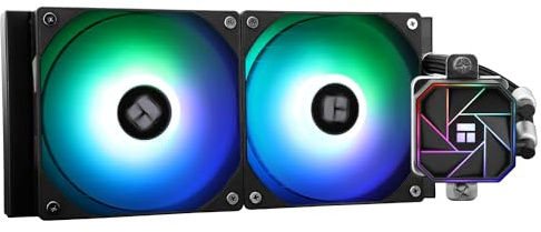 TR-Thermalright Aqua Elite 240 V3 CPU Wasserkühlung Komplett-240 Spezifikation AIO PC Kühler,120mm ARGB Kühlventilator,Einfache Installation,Kompatibel mit AM5/AM4, LGA1851/1700/115X/1200,Schwarz