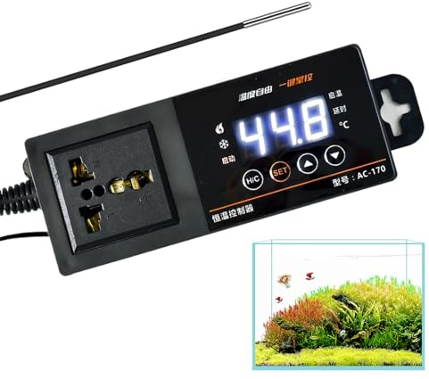Termostato Per Rettili | Display Digitale a LED con | Termostato Presa Elettrica | Per Coltura Propagazione Interna