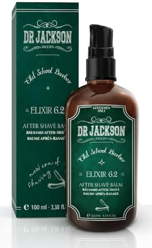 DR. JACKSON After Shave Hombre Antidot 6.2, 100 ml | Bálsamo Aftershave Sin Alcohol con Aloe Vera, Eucalipto y Vitamina E, Hidrata, Refresca y Calma Después del Afeitado