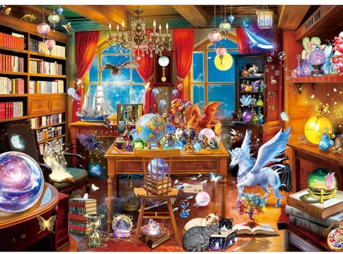 HUADADA Fantasie Puzzle 1000 Teile-Magisches Labor-Puzzle 1000 Teile Erwachsene als Wanddekoration