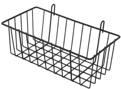 YindiMister Panel de Rejilla de Pared, Cesta de Alambre Colgante, Cesta de Rejilla con Ganchos, Suministros de Decoración para El Hogar, Organizador Montado en La, s